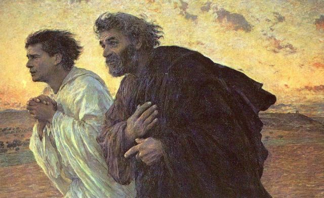 Pietro e Giovanni corrono al sepolcro