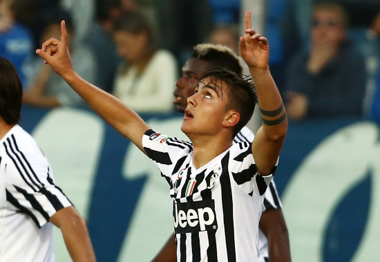 08-11-15 EMPOLI-JUVENTUS CAMPIONATO SERIE A TIM 2015-16 ESULTA 1-3 DYBALA PAULO
